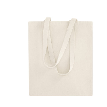 Shopper personalizzabile in cotone resistente con manici lunghi