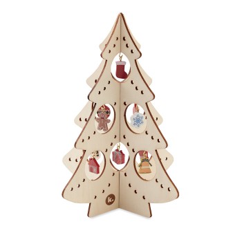 gadget di natale personalizzati - SILUETA - Albero di Natale in legno