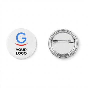 Spille personalizzate con logo - Small pin spilla personalizzabile diametro 4,4 cm con interno carta