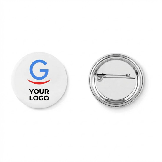 Small pin spilla personalizzabile diametro 4,4 cm con interno carta