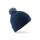 Cuffia in maglia personalizzabile Beechfield doppio strato con pompon