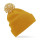 Cuffia in maglia personalizzabile Beechfield doppio strato con pompon