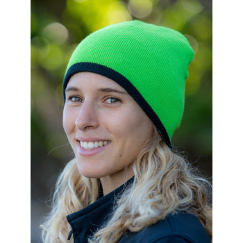 Berretti personalizzati con logo - SOFT FEEL REVERSIBLE CUFFLESS BEANIE
