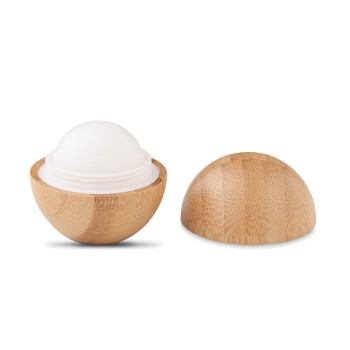 Gadget per persona wellness personalizzati con logo - SOFT LUX - Balsamo labbra in bamboo