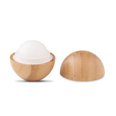 Gadget per persona wellness personalizzati con logo - SOFT LUX - Balsamo labbra in bamboo