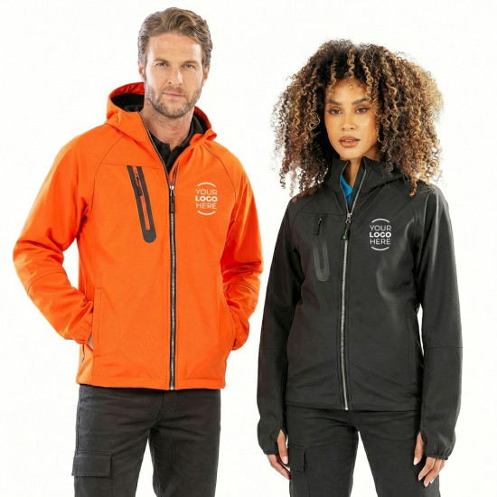 Softshell personalizzabile Result unisex idrorepellente con cappuccio
