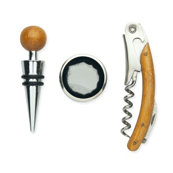 SONOMA - Set vino con scatola in bambu