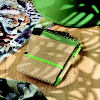 Block notes ecologici personalizzati con logo - SONORA - Blocnotes in carta riciclata