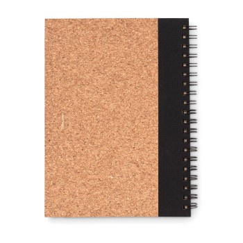 Block notes ecologici personalizzati con logo - SONORA PLUSCORK - Notebook in sughero c/penna