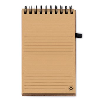 Block notes ecologici personalizzati con logo - SONORACORK - Notebook A6 in sughero c/penna