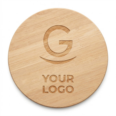 Sottobicchiere rotondo in bamboo resistente e naturale eco-friendly