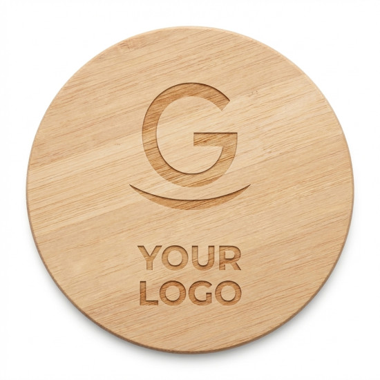 Sottobicchiere rotondo in bamboo resistente e naturale eco-friendly