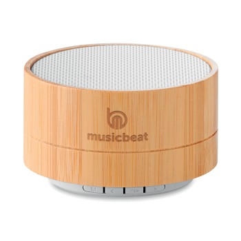 Speaker altoparlante personalizzato con logo - SOUND BAMBOO - Speaker wireless in bamboo