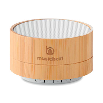Speaker altoparlante personalizzato con logo - SOUND BAMBOO - Speaker wireless in bamboo