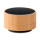 Speaker Bluetooth Wireless personalizzabile finitura bamboo 3W 3 ore autonomia