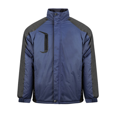 Giubbino impermeabile personalizzabile con imbottitura extrapesante e zip nascosta