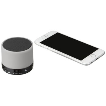Gadget tecnologico personalizzato con logo - Speaker Bluetooth® cilindrico Duck con finitura in gomma
