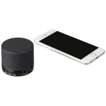 Gadget tecnologico personalizzato con logo - Speaker Bluetooth® cilindrico Duck con finitura in gomma