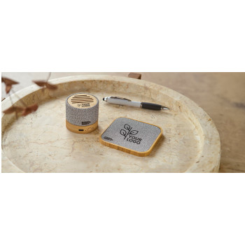 Speaker altoparlante personalizzato con logo - Speaker wireless 5.0 in bambù Cory