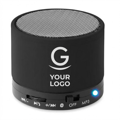 Speaker wireless compatto personalizzabile con audio surround 5.1 e microfono integrato