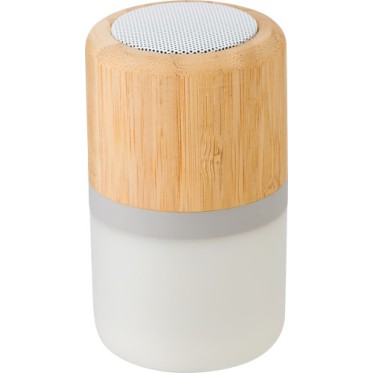Gadget ecologico ecosostenibile personalizzato - regalo aziendale - Speaker wireless in ABS e bamboo Salvador