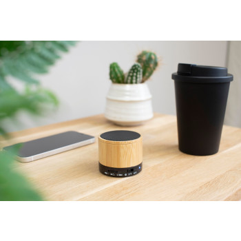 Speaker altoparlante personalizzato con logo - Speaker wireless in bamboo Rosalinda