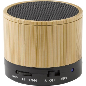 Speaker altoparlante personalizzato con logo - Speaker wireless in bamboo Rosalinda