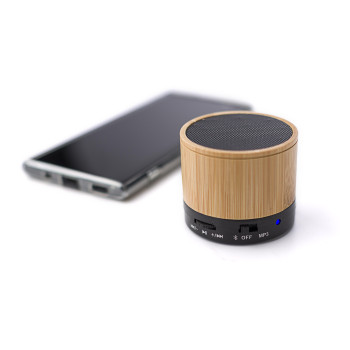 Speaker altoparlante personalizzato con logo - Speaker wireless in bamboo Rosalinda