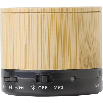 Speaker altoparlante personalizzato con logo - Speaker wireless in bamboo Rosalinda