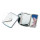 Specchietto personalizzabile silver plated con stampa del logo aziendale