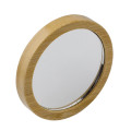 Specchio tascabile personalizzato Impression montatura in bambù naturale