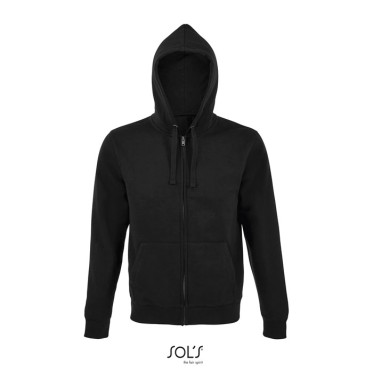 Felpa con cappuccio personalizzabile uomo zip cotone e poliestere