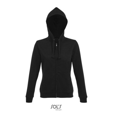 Felpa felpata personalizzabile con cappuccio e zip cotone fleece