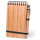 Notebook personalizzabile bamboo 140 pagine a righe con penna coordinata