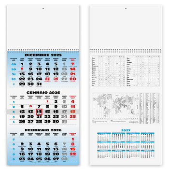 Calendari trimestrali personalizzati con logo - SPIRAL