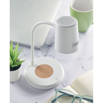 Speaker altoparlante personalizzato con logo - SPOT - Caricatore wireless e lampada