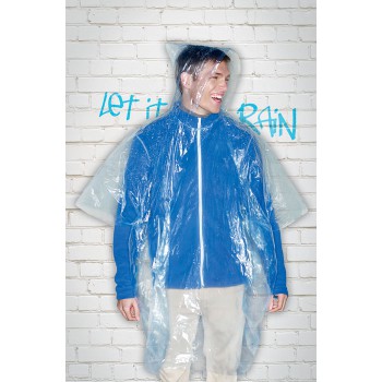 kway personalizzati - SPRINKLE - Poncho pieghevole in polybag