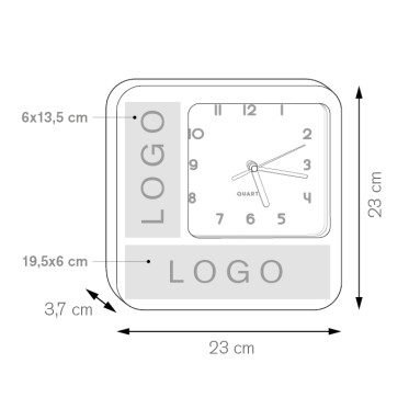 Orologi da muro personalizzati con logo - SQUARE CLOCK