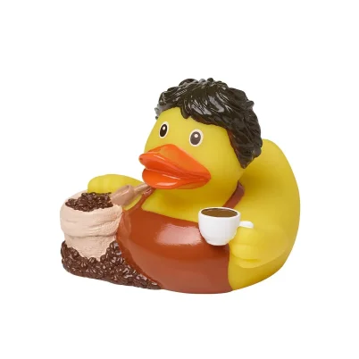 Squeaky duck, coffee