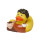 Squeaky Duck personalizzabile MBW in PVC colore coffee con suono squeaky
