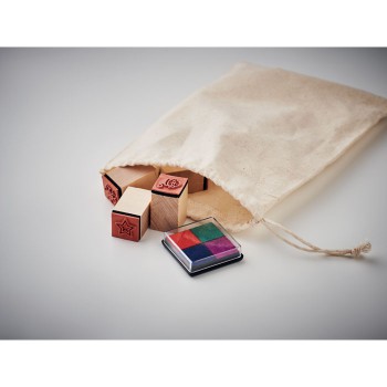 STAMPIE - Set di 8 timbri natalizi in leg