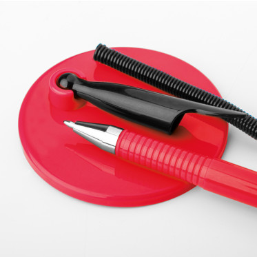 Stiloforo personalizzabile con base adesiva e refill nero orientabile