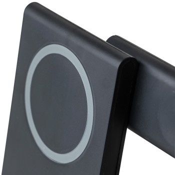 Stazione di ricarica wireless 3-in-1 in ABS riciclato Valerio