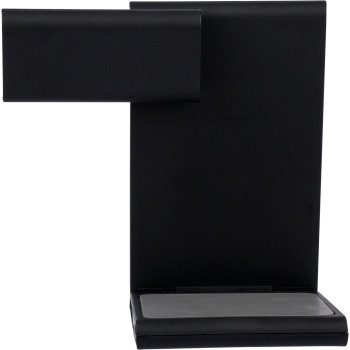 gadget ecologici con logo - Stazione di ricarica wireless 3-in-1 in ABS riciclato Valerio