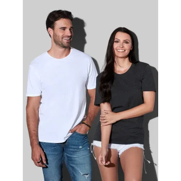 T-shirt personalizzabile Stedman con cuciture laterali e etichetta in tessuto