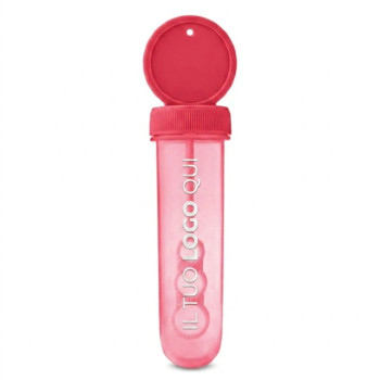 Giochi bambini personalizzati con logo - Stick per bolle di sapone liquido incluso 30 ml formato compatto bambini sicuro