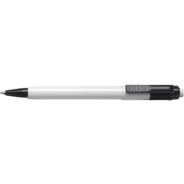Penna a sfera personalizzabile Stilolinea fusto bianco con refill blu
