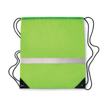 Zaini con lacci personalizzati con logo - STRIPE - Sacca con parti riflettenti