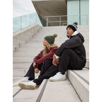 Striped Fan Beanie