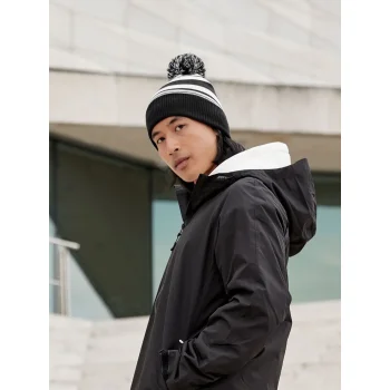 Striped Fan Beanie
